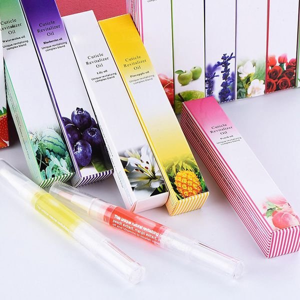Wholesale Private Label 15 Smells Pen Shape Stocked Activating Nail Cuticle Revitalizer Oil for Finger Skin Care