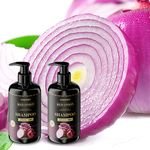 Red Onion Prevents Hair Loss SHAMPOO & Conditioner Set Oem Odm Anti Hair Loss Onion Shampoo Fluffy Features For Private Brands