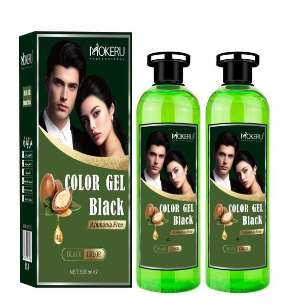 Ammonia Free Hair Color Cream No Stick Skin Gray Hair Treatment Hair Color Gel for Men and Women