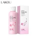 LAIKOU Japan Sakura Face Toner Brightening Skin Reduce Spots Fine Lines Hydrating Skin Care Face Eseence Toner 100ml