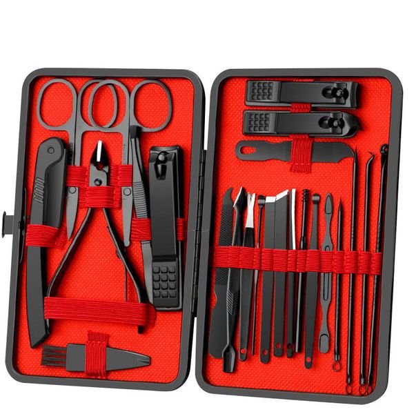 Hot Selling 8/15/24 PCS Nail Cutter Pedicure Scissors Kit Stainless Steel Nail Clipper Tools Manicure Set for Men Women