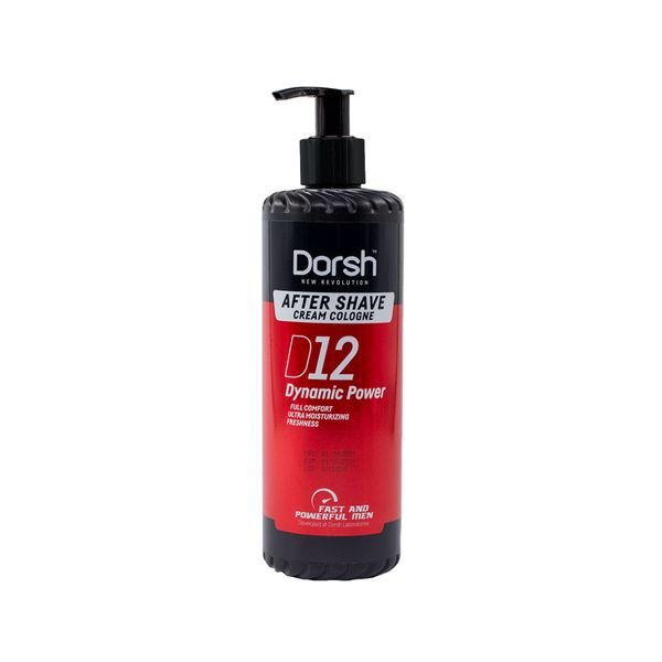 DORSH AFTER SHAVE CREAM COLOGNE DYNAMIC POWER D12 400ML Fragrance Skincare Moisturizer Grooming Scented Cream
