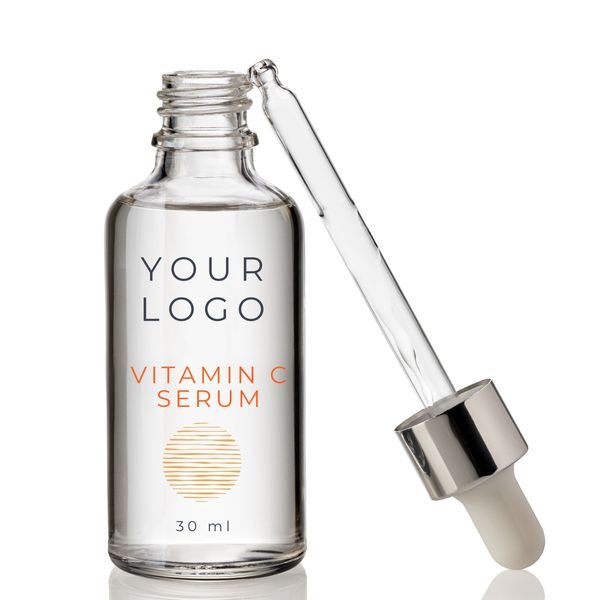Vegan 30ml Vitamin C Face Serum Natural Ingredients Anti-Aging Skin Care with Custom Logo OEM Beauty & Personal Care Product