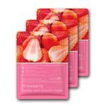 Wholesale Anti-Wrinkle Daily Sheet Mask Lady's Soothing Moisturizing Skincare Sweet Strawberry Brightening Makeup Collagen