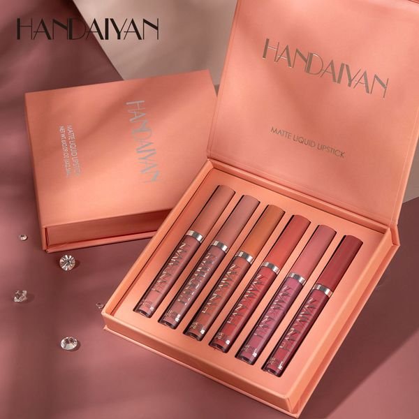Handiyan Lipstick Set Vegan and Cruelty Free Lipgloss Vendors Liquid Lipstick Bulk Vegan Organic Makeup Private Label Lipstick