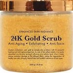 24K Anti Aging Gold Body Scrub and Facial Scrub with Private Label