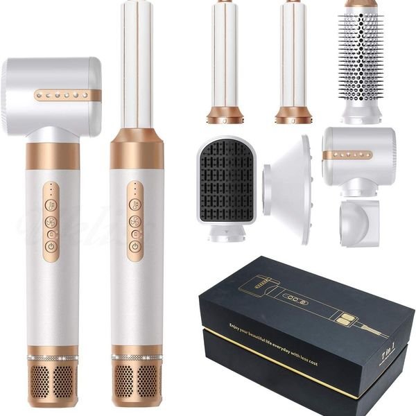 Professional High Speed Hair Dryer Brush 110,000 RPM Blow Dryer Brush Detachable Design Styling Tools Curling Wrap Iron