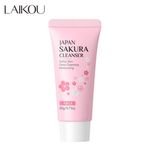 LAIKOU 20g Moisturizing Sakura Extract Facial Cleanser Organic Cream Foam Face Wash Acne-prone Oil-Control Whitening Daily
