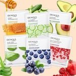 BIOAQUA OEM Korean Face Skin Care Moisturizing Sheet Mask Private Label Natural Plant Fruit Foil Serum Collagen Facial Mask