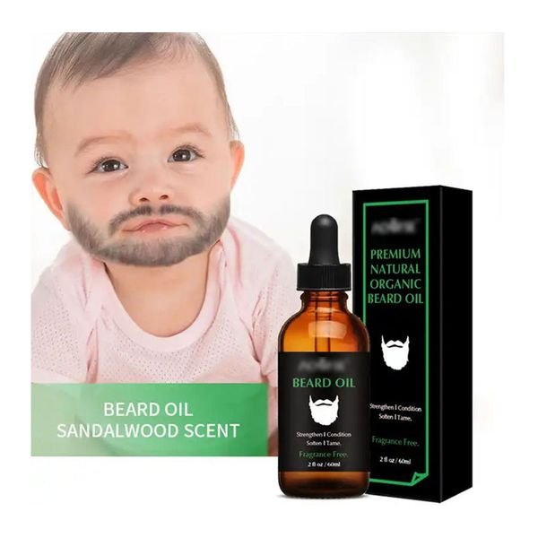 Organic 100% Beard Growth Oil for Black Men Moisturizing Refreshing Beard Oil Skin Care Product Beard Care