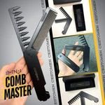 Beard Care Supplier 2 in 1comb Men's Beard Folding Combs Barber Groom Portable Combined Comb Custom logo