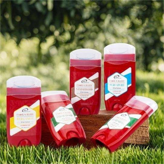 FLORA RUBY Custom logo men whole body 48h desodorantes para hombre deodorants stick natural ALUMINIUM FREE deodorant wholesales