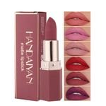 HANDAIYAN 6 Colors Simple Smooth Lipstick Velvet Matte Makeup Lipstick Waterproof Pigment Long Lasting Lipstick