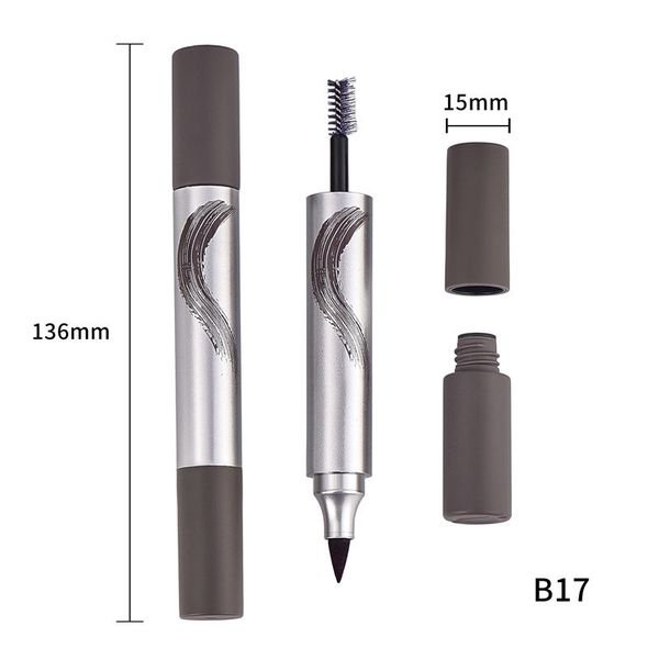 Eyeliner Packaging 2 In 1 Eyeliner And Mascara Tube OEM Eyebrow Packaging
