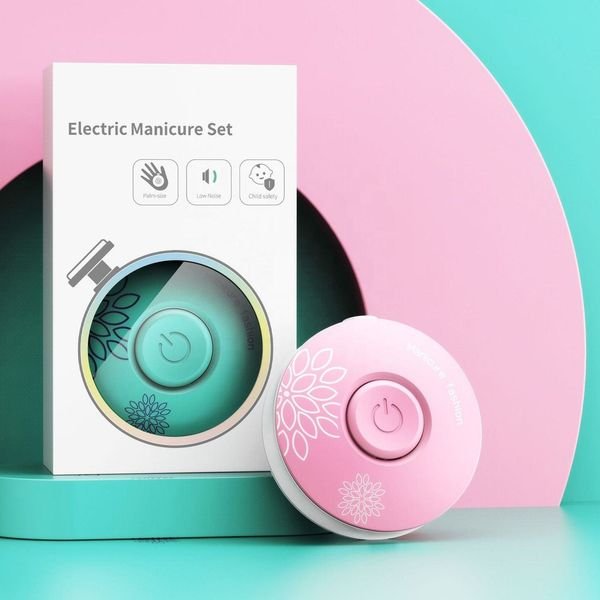 Electric Baby Care Kit Nail Trimmer Portable Nail Drill Clipper Cutter Manicure Set For Baby Adults 6 In 1 Logo Customized 1 PCS