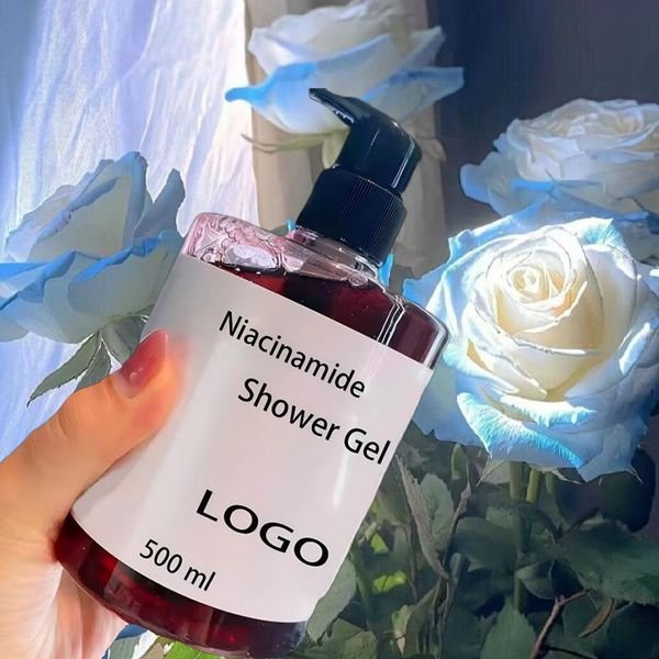 OEM Organic Body Wash Exfoliating Niacinamide Whitening Shower Gel Wholesale