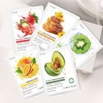 Private Label Wholesale Korean Natural Beauty Repair Fruit Vitamin c Facial Sheet Face Masks Facial Maskes Skin Care Custom